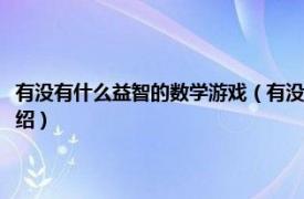 有没有什么益智的数学游戏（有没有什么高智商的数学游戏相关内容简介介绍）