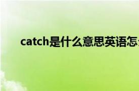 catch是什么意思英语怎么读音（catch是什么意思）