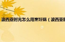 波西亚时光怎么用烹饪锅（波西亚时光烹饪锅怎么获得相关内容简介介绍）