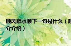 顺风顺水顺下一句是什么（顺风顺水什么意思下一句相关内容简介介绍）