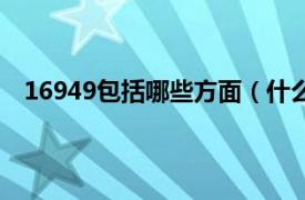 16949包括哪些方面（什么是16949相关内容简介介绍）