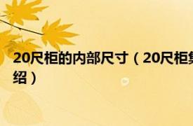 20尺柜的内部尺寸（20尺柜集装箱内尺寸是多少相关内容简介介绍）