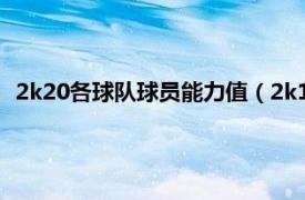 2k20各球队球员能力值（2k19球员能力值相关内容简介介绍）