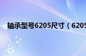 轴承型号6205尺寸（6205轴承尺寸相关内容简介介绍）