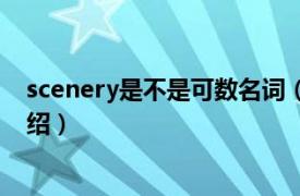 scenery是不是可数名词（scenery可数吗相关内容简介介绍）