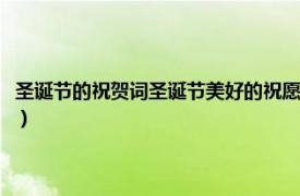 圣诞节的祝贺词圣诞节美好的祝愿词（圣诞节快乐祝福语相关内容简介介绍）