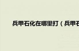 兵甲石化在哪里打（兵甲石化哪里多相关内容简介介绍）