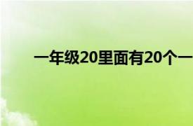 一年级20里面有20个一（小学题20里面有几个一）