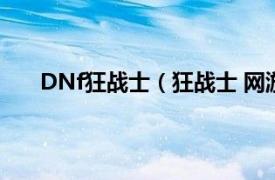 DNf狂战士（狂战士 网游《地下城与勇士》的职业）