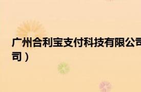 广州合利宝支付科技有限公司扣款（广州合利宝支付科技有限公司）