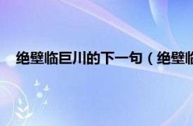 绝壁临巨川的下一句（绝壁临巨川下一句相关内容简介介绍）