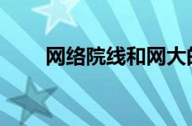 网络院线和网大的区别（网络院线）