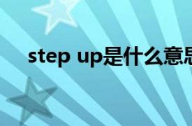 step up是什么意思（step是什么意思）