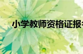 小学教师资格证报名时间2022年下半年