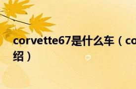 corvette67是什么车（corvette是什么车相关内容简介介绍）