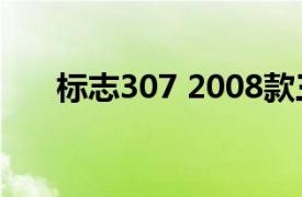 标志307 2008款三厢1.6L自动舒适版