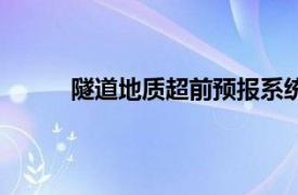 隧道地质超前预报系统（隧道地质超前预报仪）