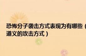 恐怖分子袭击方式表现为有哪些（恐怖袭击 极端分子人为制造不符合国际道义的攻击方式）