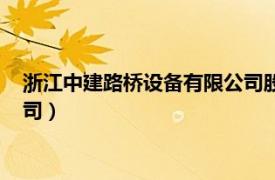 浙江中建路桥设备有限公司股票代码（浙江中建路桥设备有限公司）