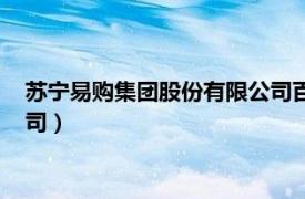 苏宁易购集团股份有限公司百度百科（苏宁易购集团股份有限公司）