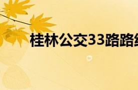 桂林公交33路路线（桂林公交33路）