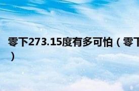 零下273.15度有多可怕（零下273.15度有多冷相关内容简介介绍）