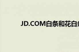 JD.COM白条和花白条一样吗？相关内容介绍