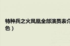 特种兵之火凤凰全部演员表介绍（陈应天 《特种兵之火凤凰》角色）