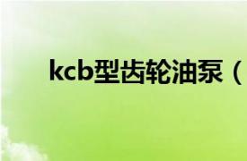 kcb型齿轮油泵（KCB齿轮式输油泵）