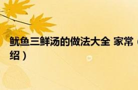 鱿鱼三鲜汤的做法大全 家常（如何做三鲜鱿鱼汤相关内容简介介绍）