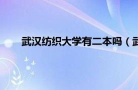 武汉纺织大学有二本吗（武汉纺织大学是一本还是二本）