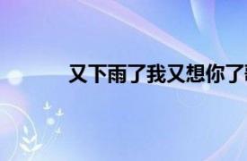 又下雨了我又想你了歌名叫什么（又下雨了）