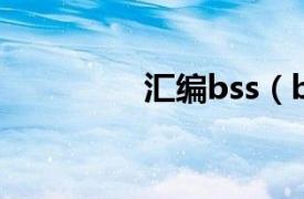 汇编bss（bsr 汇编语言）