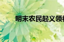 明末农民起义领袖（明末农民起义）