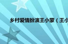 乡村爱情扮演王小蒙（王小蒙 《乡村爱情》系列中角色）