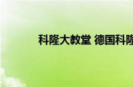 科隆大教堂 德国科隆的一座天主教主教座堂