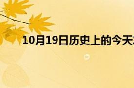 10月19日历史上的今天发生了什么事（10月19日）