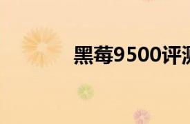 黑莓9500评测（黑莓 9500）