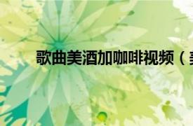 歌曲美酒加咖啡视频（美酒加咖啡 陈瑞演唱歌曲）