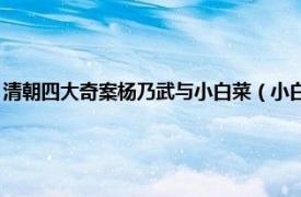 清朝四大奇案杨乃武与小白菜（小白菜 清末四大奇案之杨乃武案的女主角）