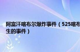 阿富汗喀布尔爆炸事件（525喀布尔爆炸事件 2021年5月25日在喀布尔发生的事件）