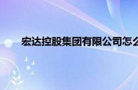 宏达控股集团有限公司怎么样（宏达控股集团有限公司）