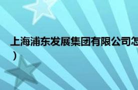 上海浦东发展集团有限公司怎么样（上海浦东发展 集团有限公司）