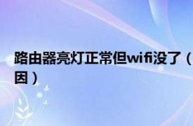 路由器亮灯正常但wifi没了（WIFI路由器有亮灯却没网是什么原因）