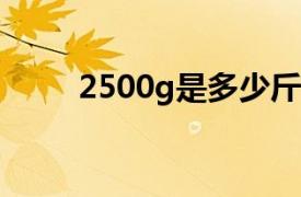 2500g是多少斤?（2500g多少斤）