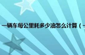 一辆车每公里耗多少油怎么计算（一辆车每公里的油耗计算公式是什么？）