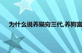 为什么说养猫穷三代,养狗富三代（养猫穷三代是什么意思）