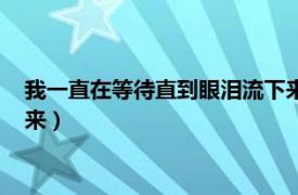 我一直在等待直到眼泪流下来英语（我一直在等待直到眼泪流下来）