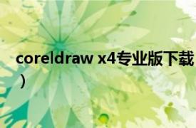 coreldraw x4专业版下载（coreldraw x4简体中文正式版）