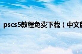 pscs5教程免费下载（中文版PhotoshopCS5完全学习手）